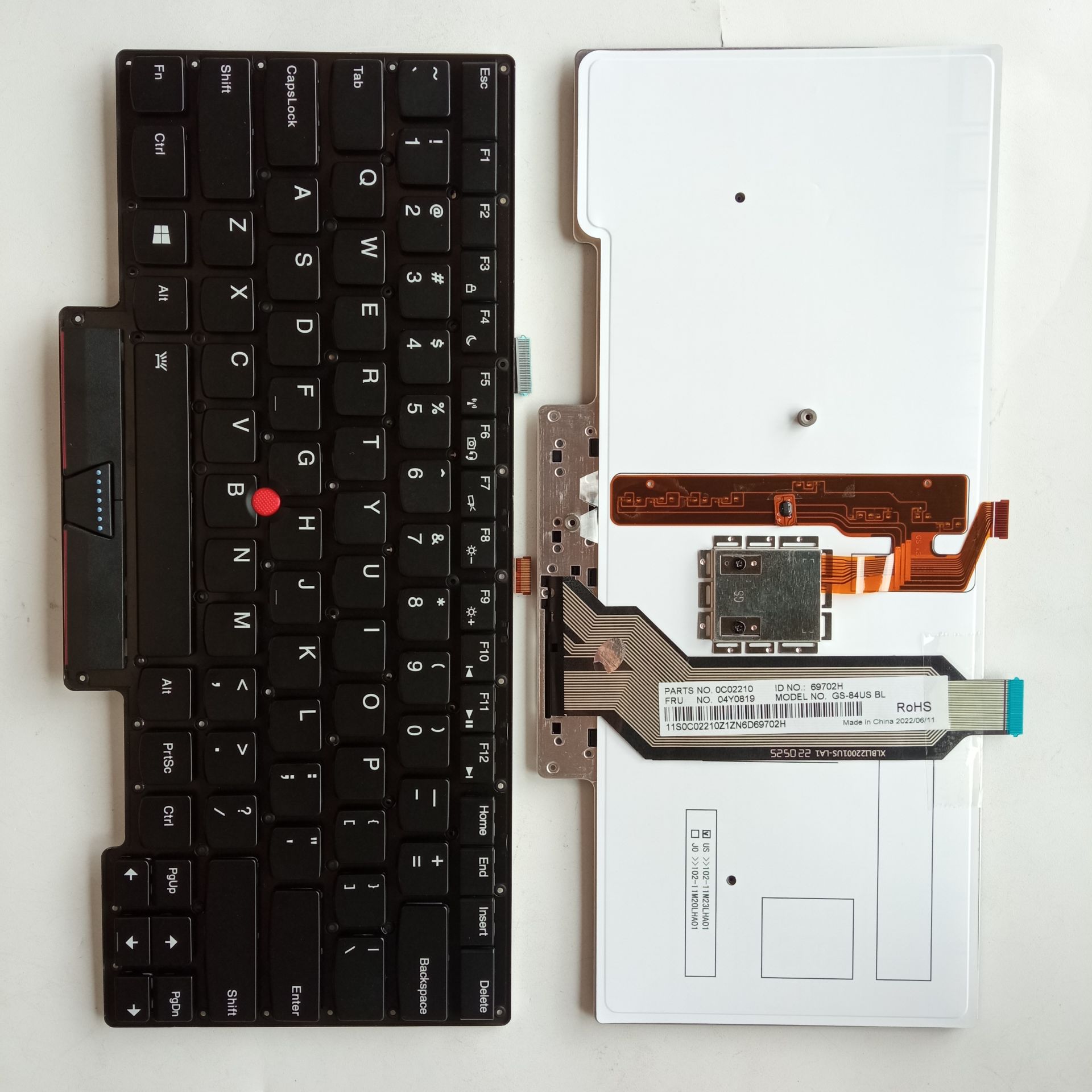 Picture of New Replacement Laptop Keyboard For IBM X1C 2013/X1 Carbon 2013 BLACK With Point Backlit (OEM) US Layout